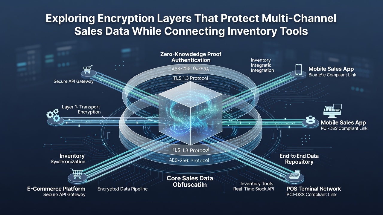 Secure connections between inventory management platforms and automated billing systems using encryption protocols
