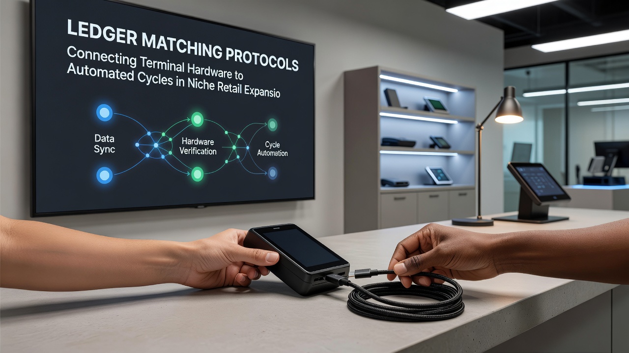 Automated billing cycles connected to in-store terminals via ledger protocols
