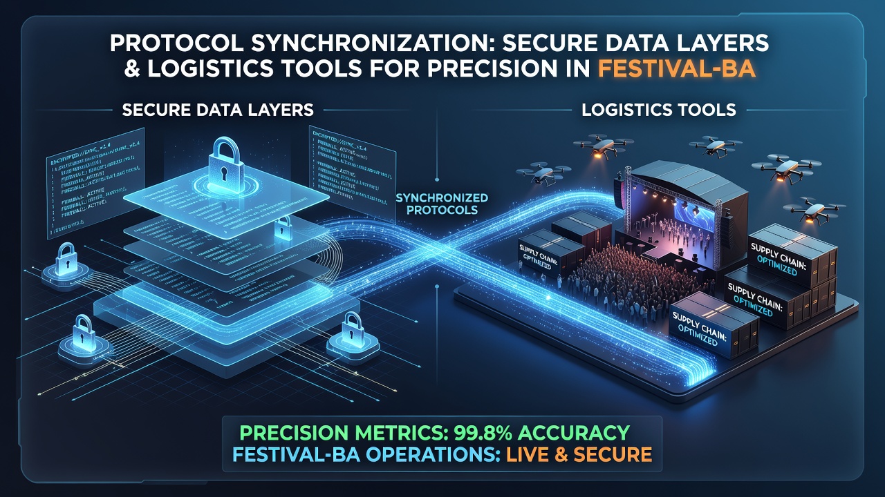 Logistics tools interfacing with secure protocols during festival sales operations